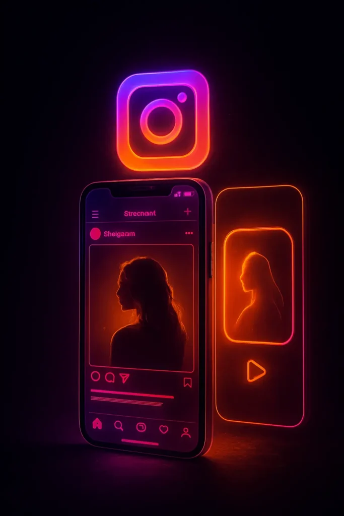 Instagram advertising campaign mockup by DICAPLO – featuring cinematic Reels and bold brand visuals