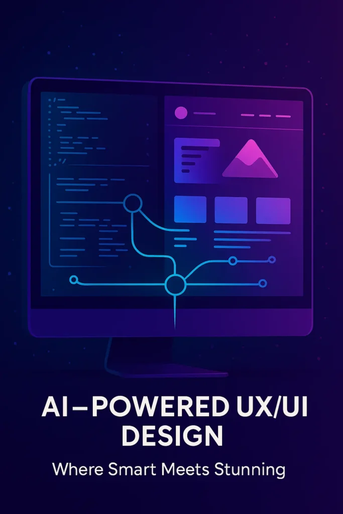 An advanced AI-based UX/UI web design interface showcasing smart user pathways by DICAPLO