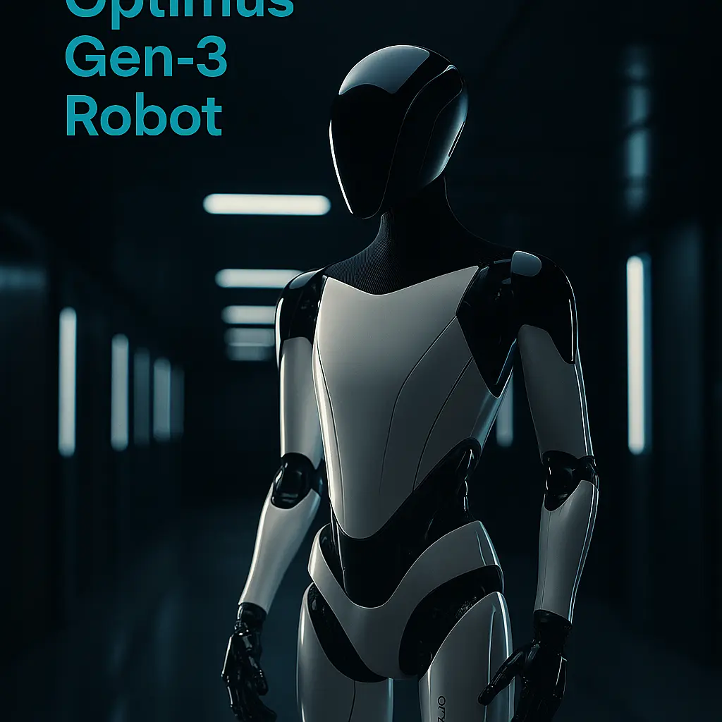 Tesla humanoid robot designed for industrial AI robotics applications