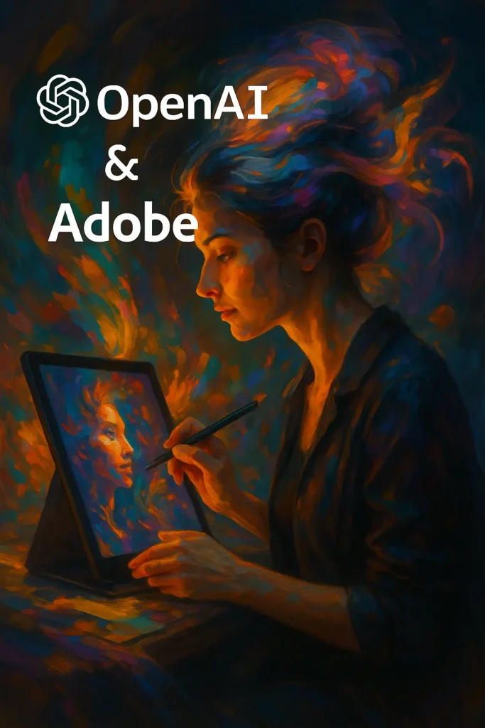 AI Creativity Blog depicted through digital painting enhanced by artificial intelligence